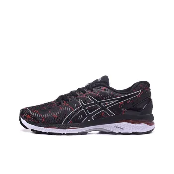 Asics Gel-Kayano 23 Anti-Slip Wear-Resistant Low-Top Running Shoes Men's Black Red