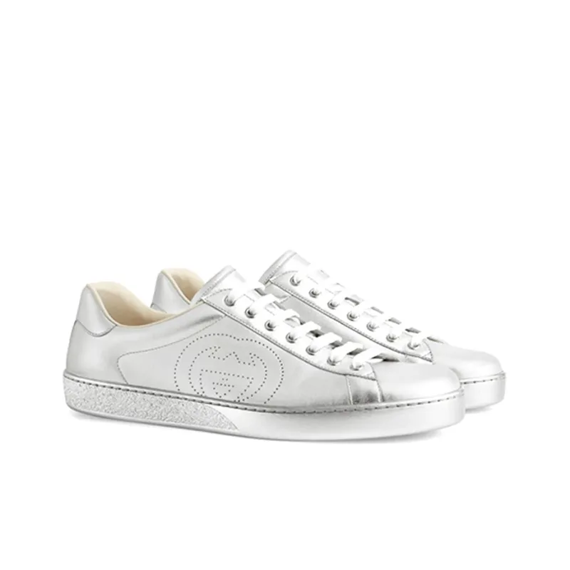 GUCCI Ace 'Metallic Silver'-2