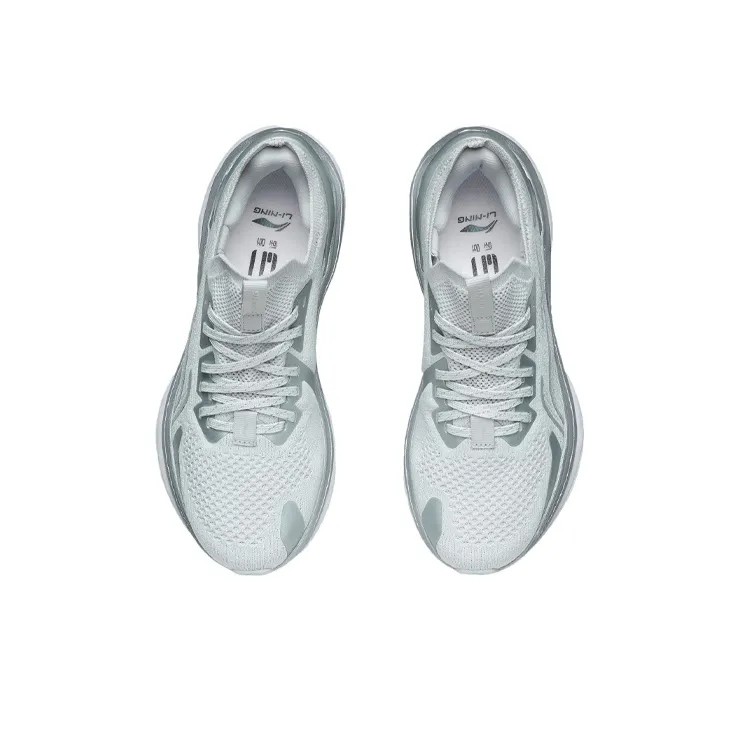LiNing WuShi 5S 1.0 Cushioning, Slip Resistant, And Abrasion Resistant Low Top Running Shoes Silver Gray-3