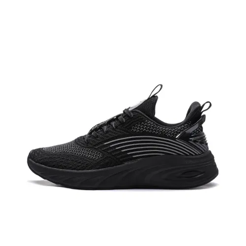 Erke Strange Bomb Running Shoes Men Low-Top Black/Grey