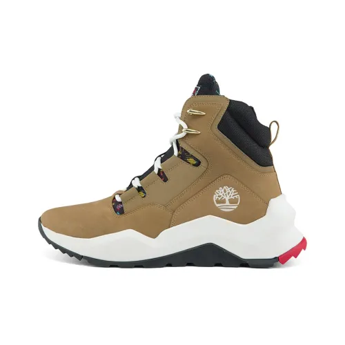 Timberland Madbury Side Zip Wide Fit Sneaker Boots 'Tan Nubuck'