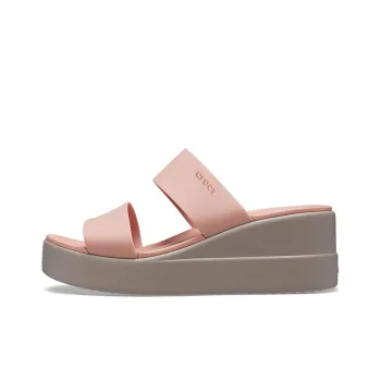 Crocs Brooklyn Lightweight Pale Pink Sandals Women's