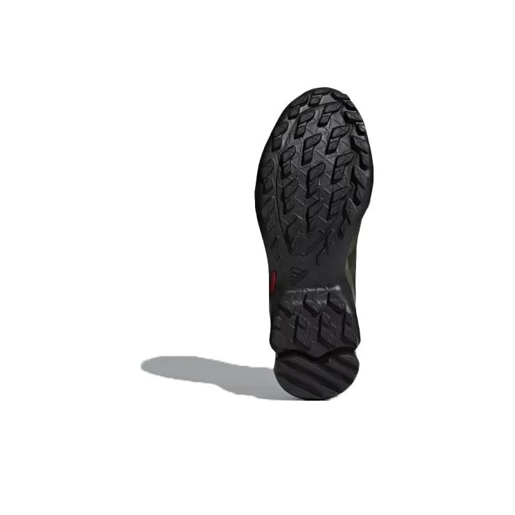 Adidas Terrex Ax2r Cushioning Wear Resistant Low Top Outdoor Shoes Men's Black Green-5