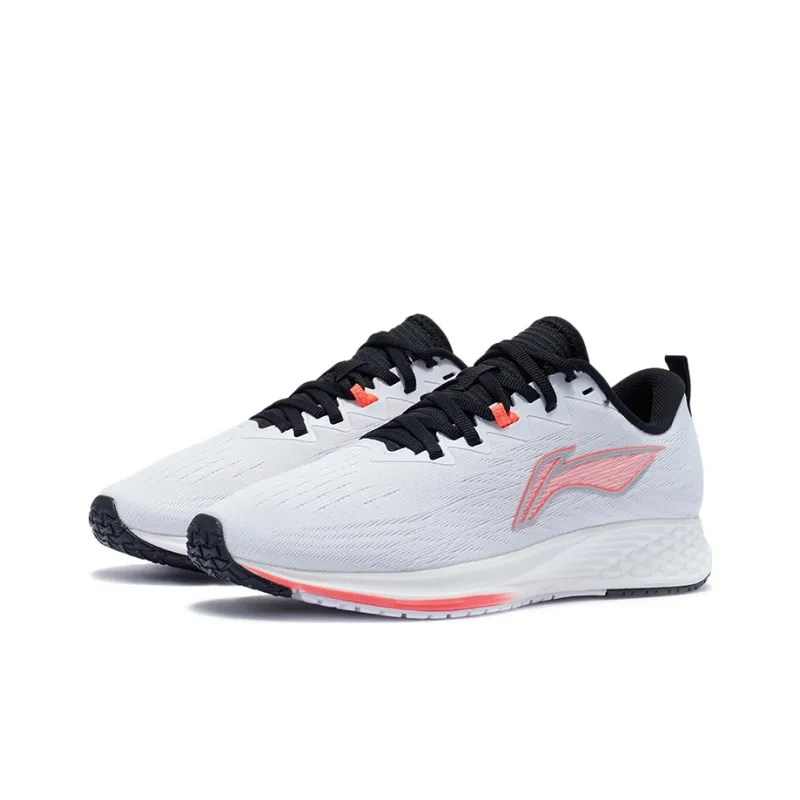 LiNing Red Hare 4 Cushioning, Slip Resistant, And Abrasion Resistant Low Top Running Shoes Women's White-2