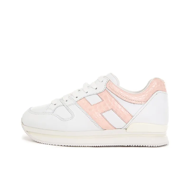HOGAN H222 Low Top Casual Shoes Women's Pink White-0