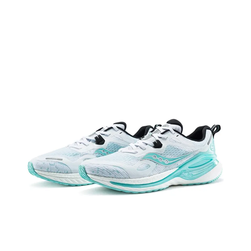 Saucony Phoenix Inferno 1 Cushioning Anti Slip Wear Resistant Breathability Low Top Running Shoes Men's White Blue-2
