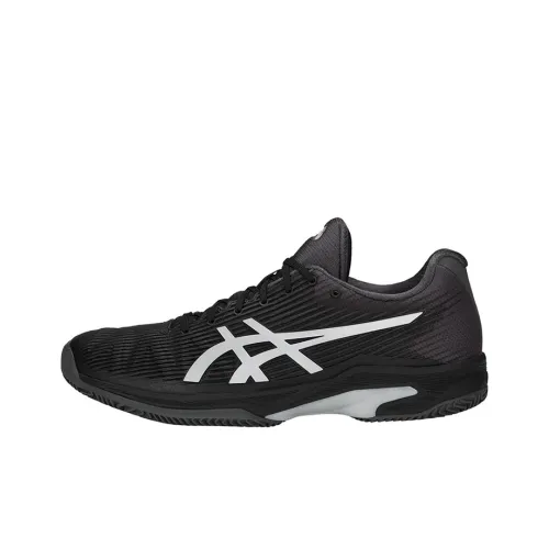 Asics Wear Resistant Low Top Running Shoes Men's Black