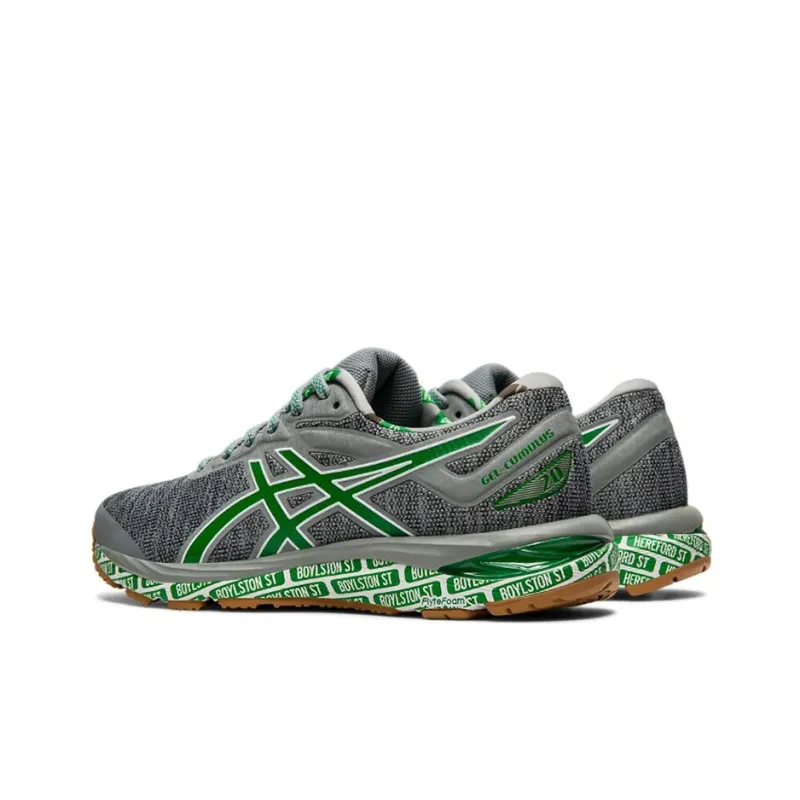 Asics Gel-Cumulus 20 Boston Low-Top Running Shoes Women's Gray Green-3