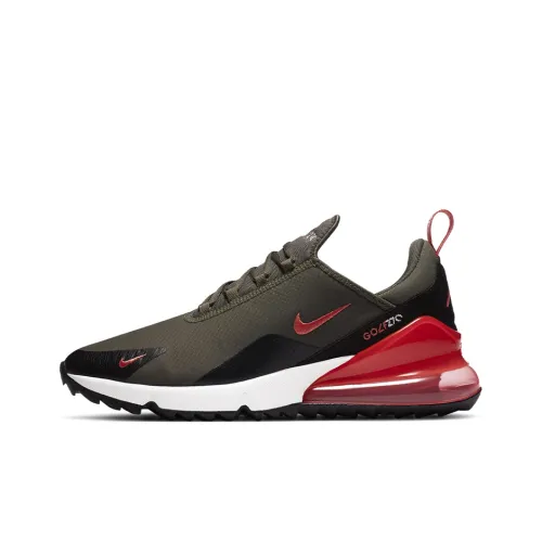 Nike Air Max 270 Running Shoes Men Low-Top Green/Black/Red