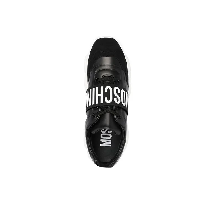 MOSCHINO Low Top Casual Shoes Men's Black-3