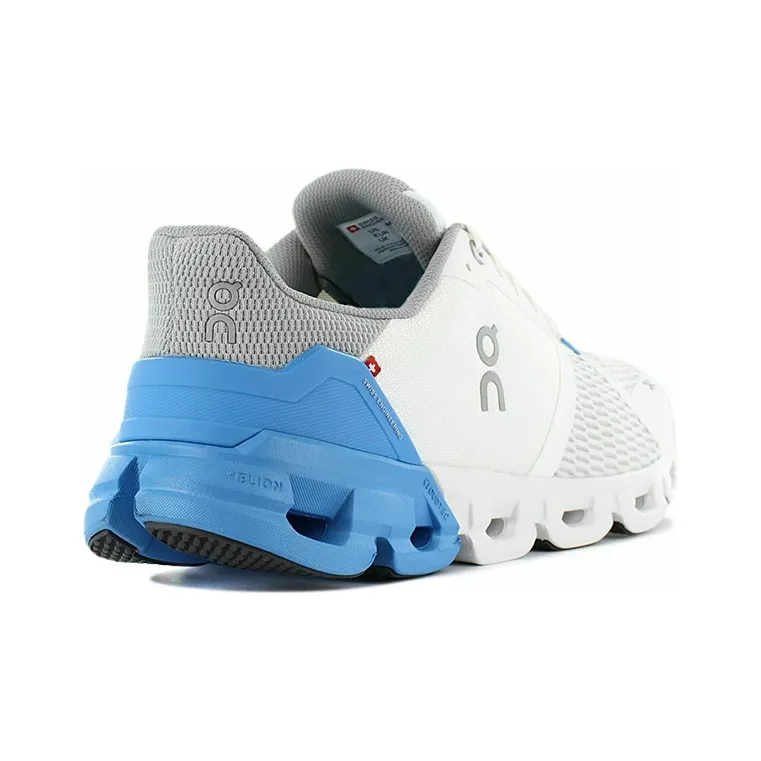 On Cloudflyer Cushioned Slip Resistant Support Low Top Running Shoes Men's White Blue-2