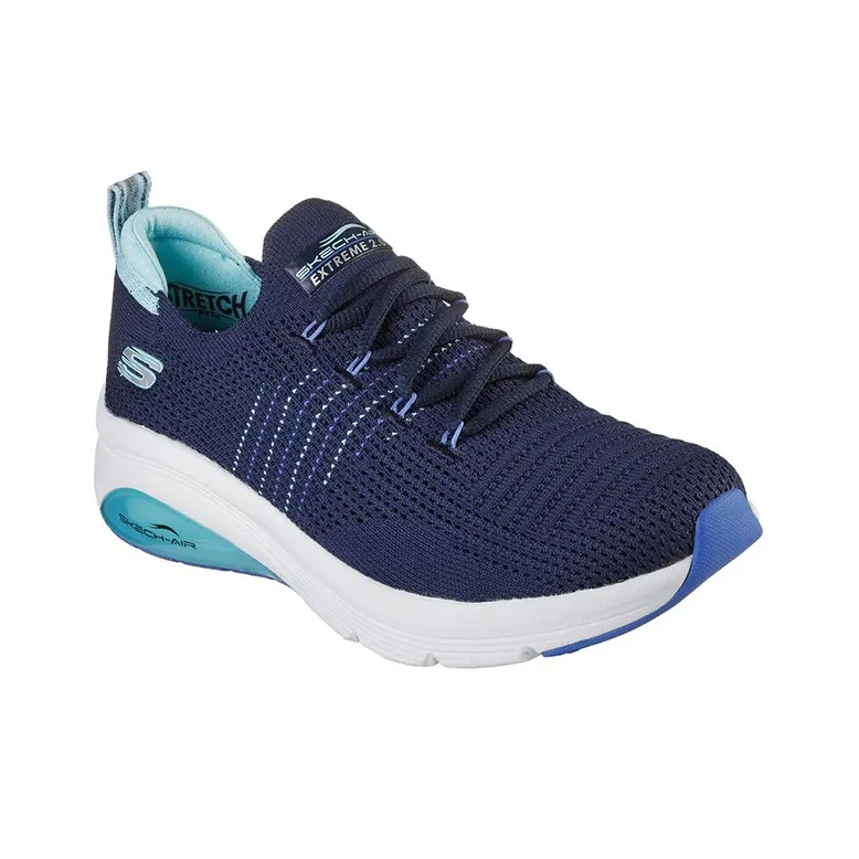 Skechers SKECH-AIR EXTREME 2.0 Cushioning Anti-Slip Wear-Resistant Breathability Low-Top Running Shoes Women's Navy-2