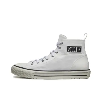 Valentino Giggies High Top Stylish Skateboarding Shoes Men's White Vintage Version