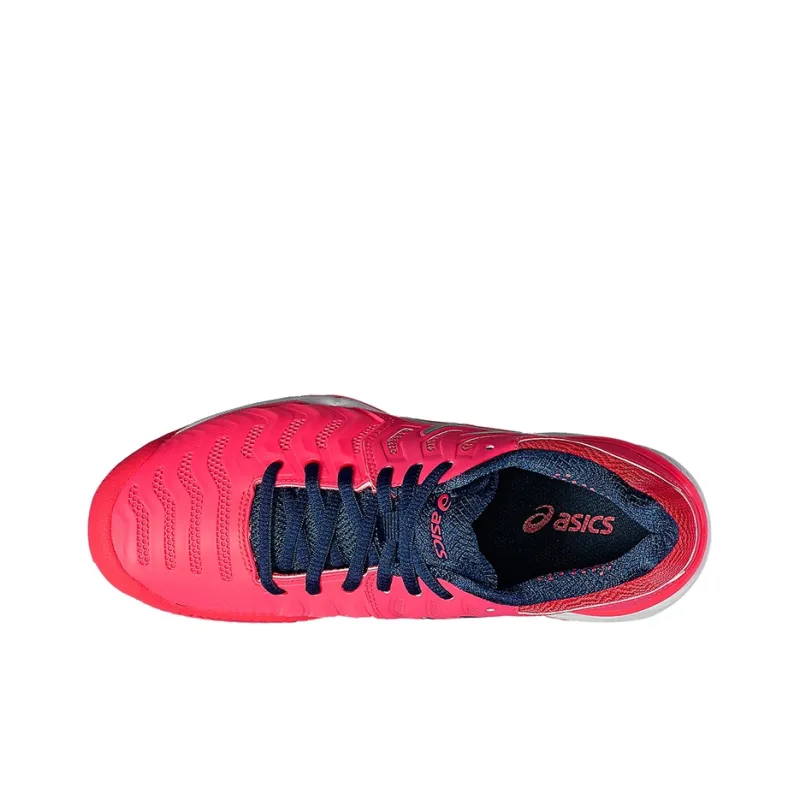 Asics Gel-Resolution 7 Gel Resolution 7 Clay Low-Top Running Shoes Women's Red Blue-2