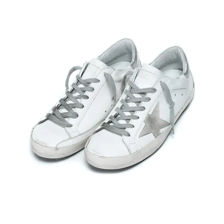 Golden Goose Super Star White Silver Women's-2