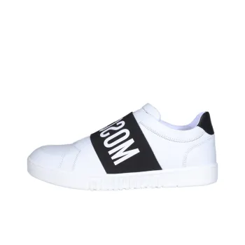 MOSCHINO Low Top Stylish Skateboarding Shoes Men's White