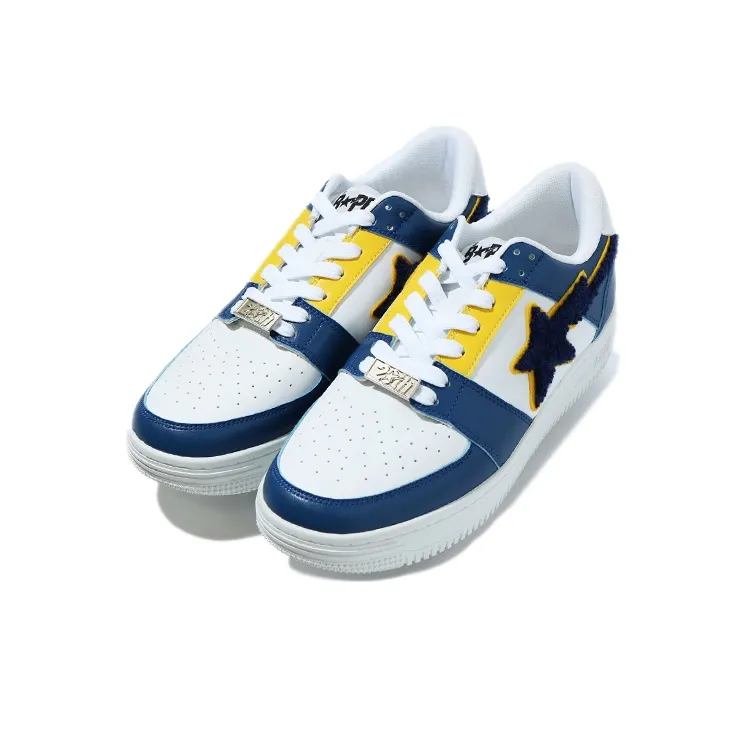 BAPE A BATHING APE Bape Sta Low Patched Navy-1