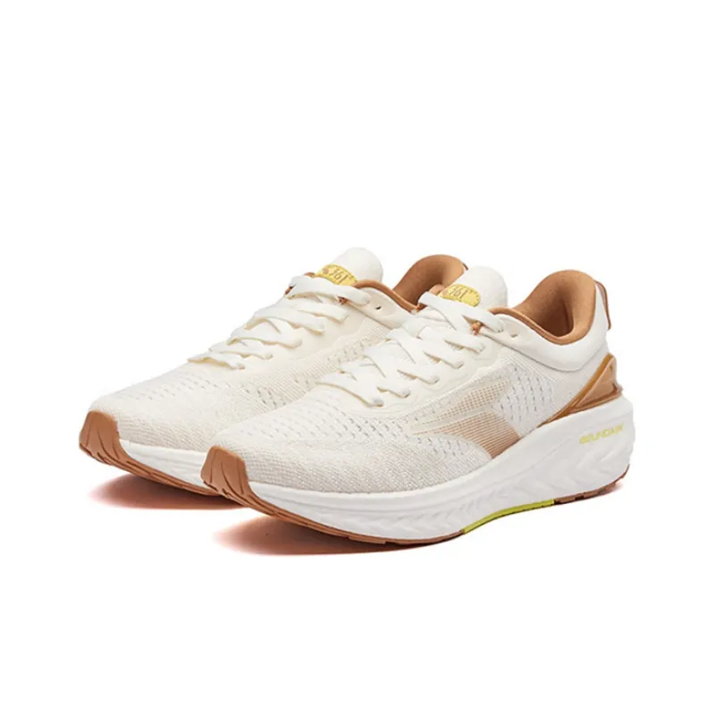 361° Popping Foam Lightweight Low Top Running Shoes Men's Feather White-2
