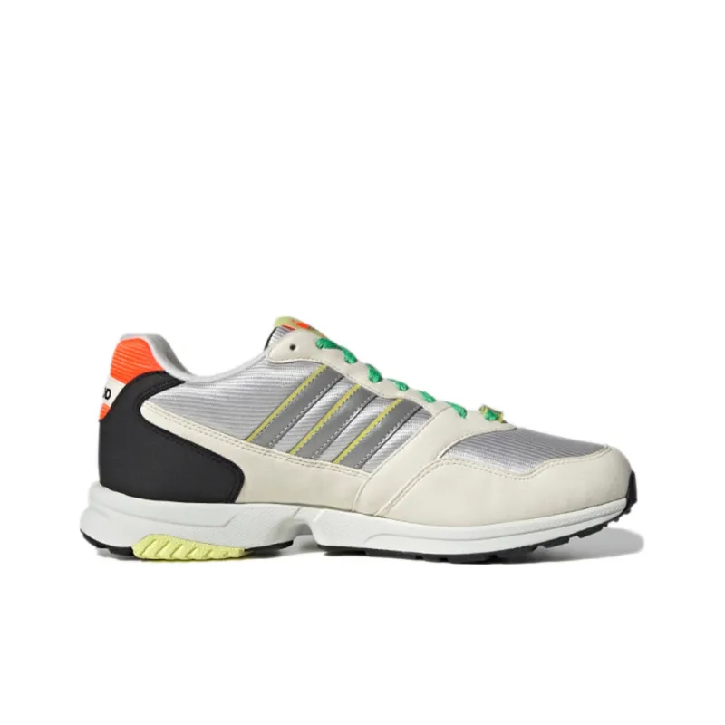 Adidas Originals ZX 10000 Anti-Slip Wear-Resistant Low-Top Casual Shoes Unisex Silver Gray-1