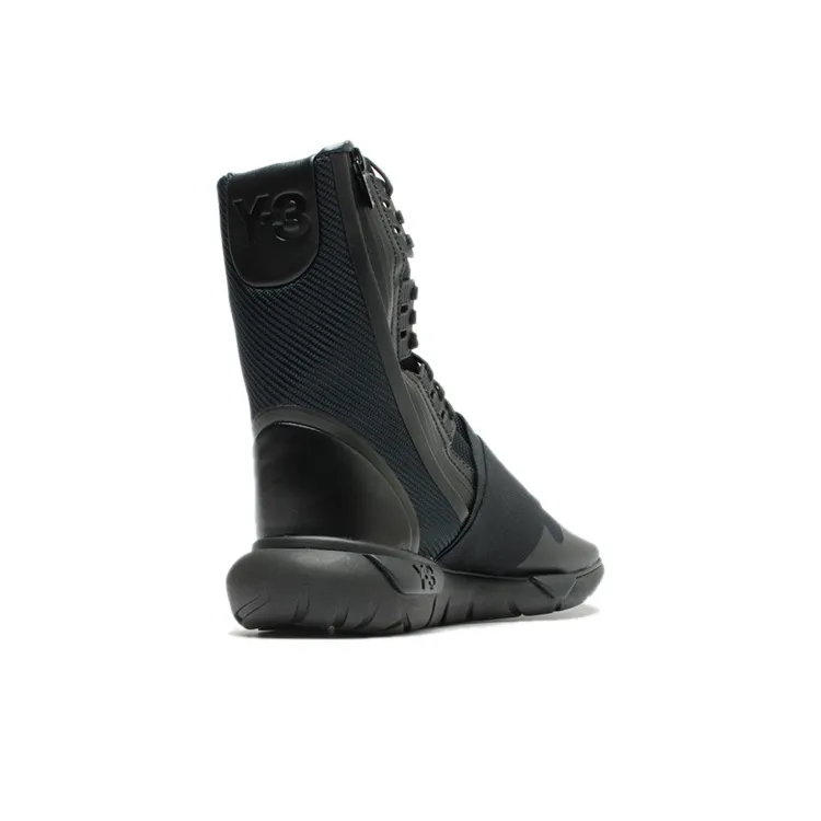 Y-3 Qasa Boot High-Top Stylish Skateboarding Shoes Unisex Black-2