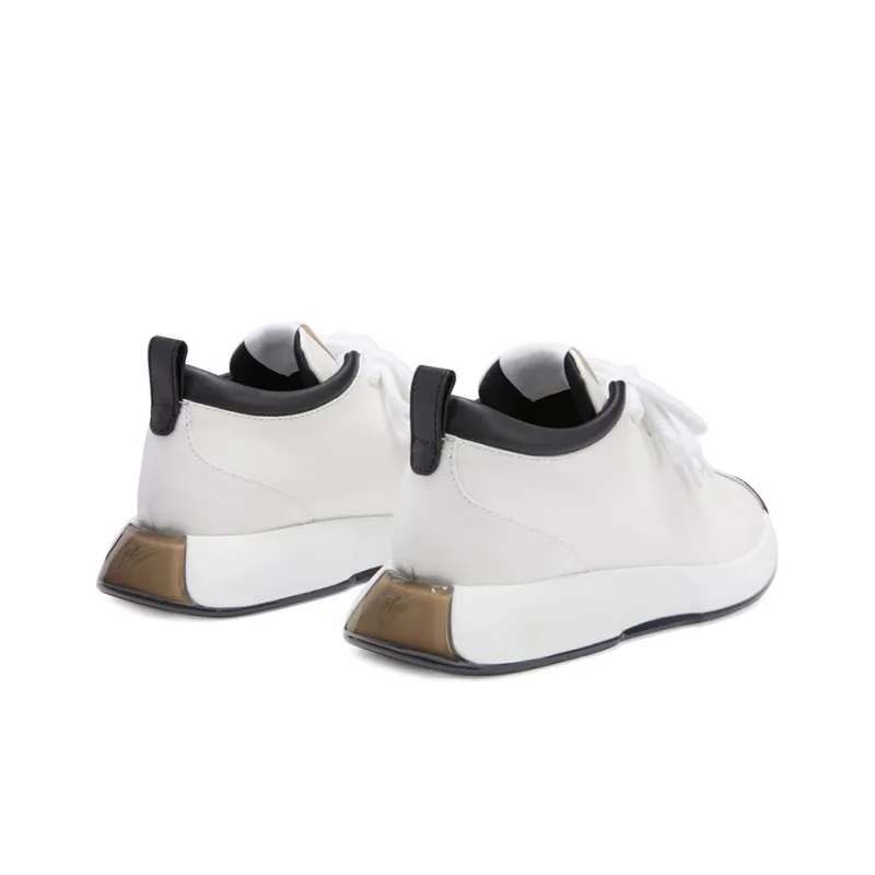 Giuseppe Zanotti/GZ Fero Cushioned Slip-Resistant Lightweight Warm Low-Top Casual Shoes Men's White Black-3