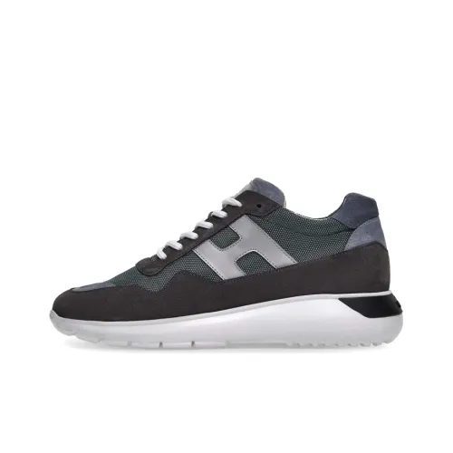 HOGAN Interactive³ Wear-Resistant Low-Top Casual Shoes Men's Dark Gray