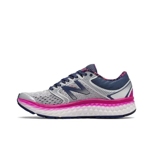 New Balance NB 1080 Series Running Shoes Women's Low-Top Arctic Fox Gray/Poison Berry Purple/Orange