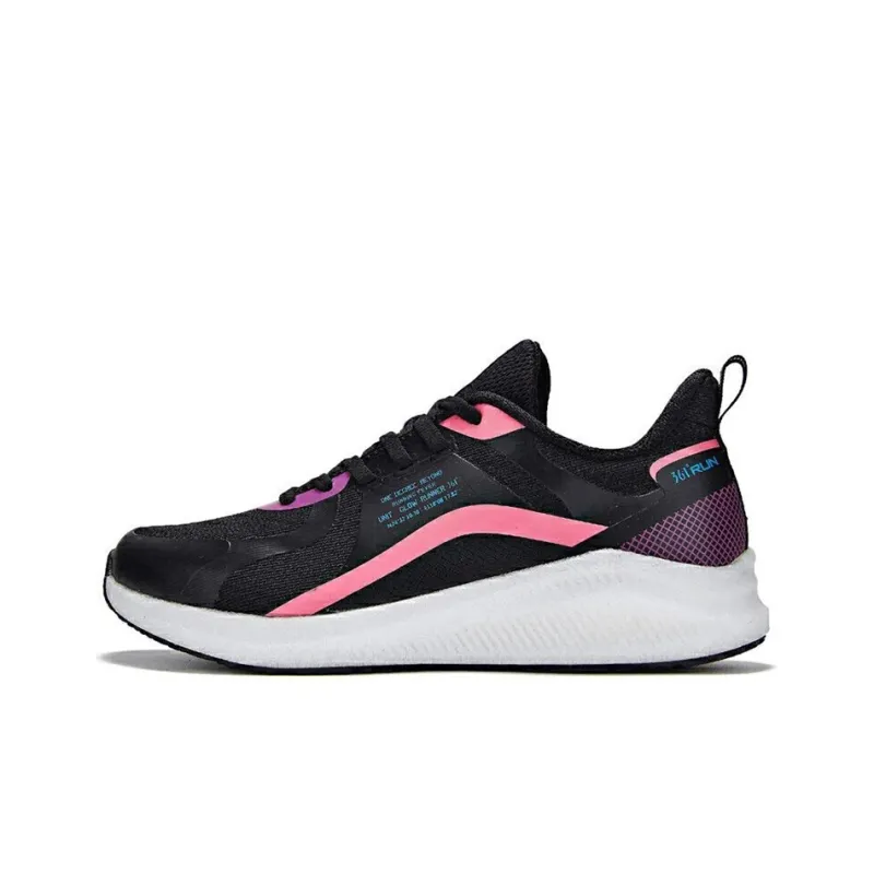 361° Cushioning And Breathable Low Top Running Shoes Women's Obsidian Black-0