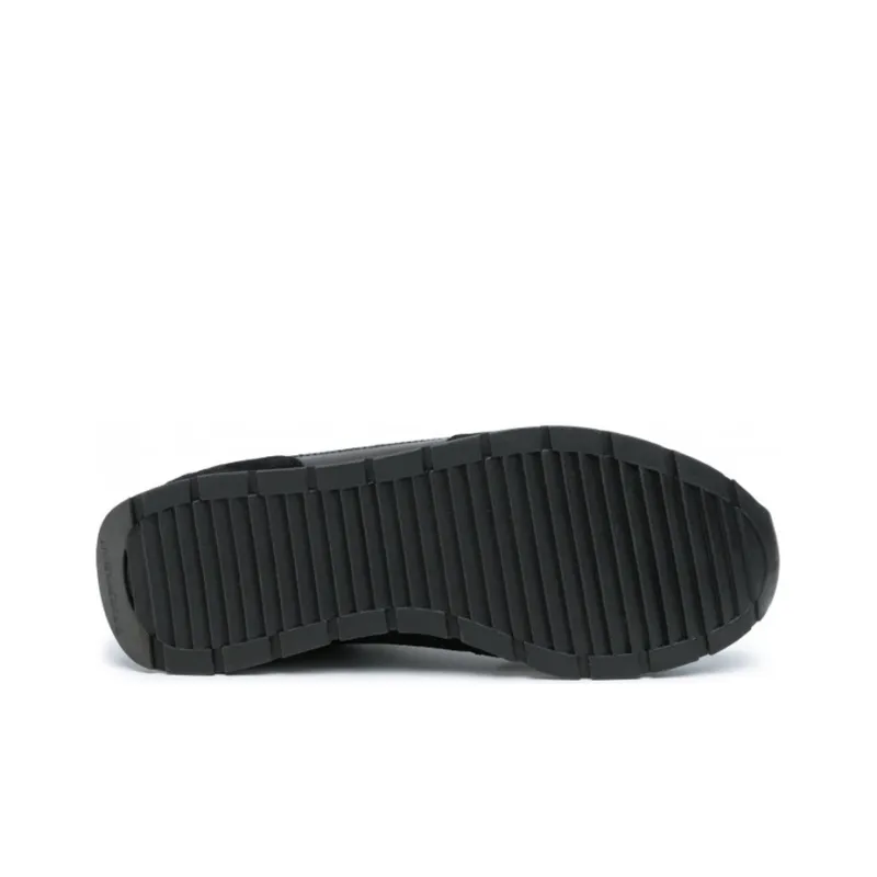 EMPORIO ARMANI Cushioned Slip-Resistant Lightweight Low-Top Casual Shoes Men's Black-4