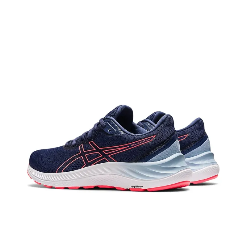 Asics Gel Excite 8 Wide 'Thunder Blue Blazing Coral' Women's-3