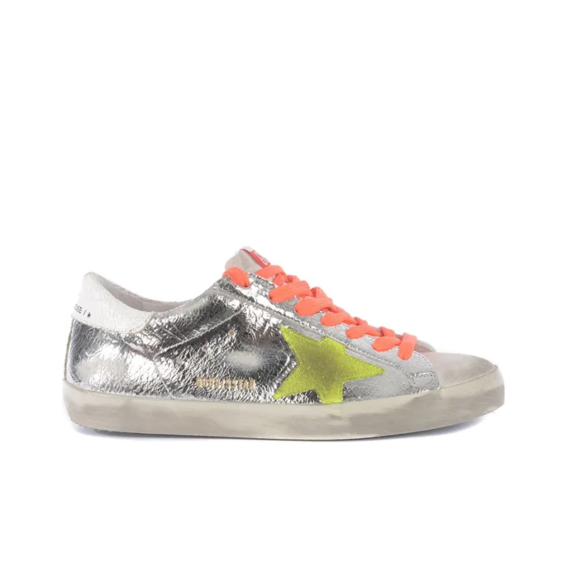 Golden Goose Super Star Stylish Skateboarding Shoes Men's Silver-1