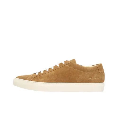 COMMON PROJECTS Skateboard Shoes Men Low-Top Yellow Brown