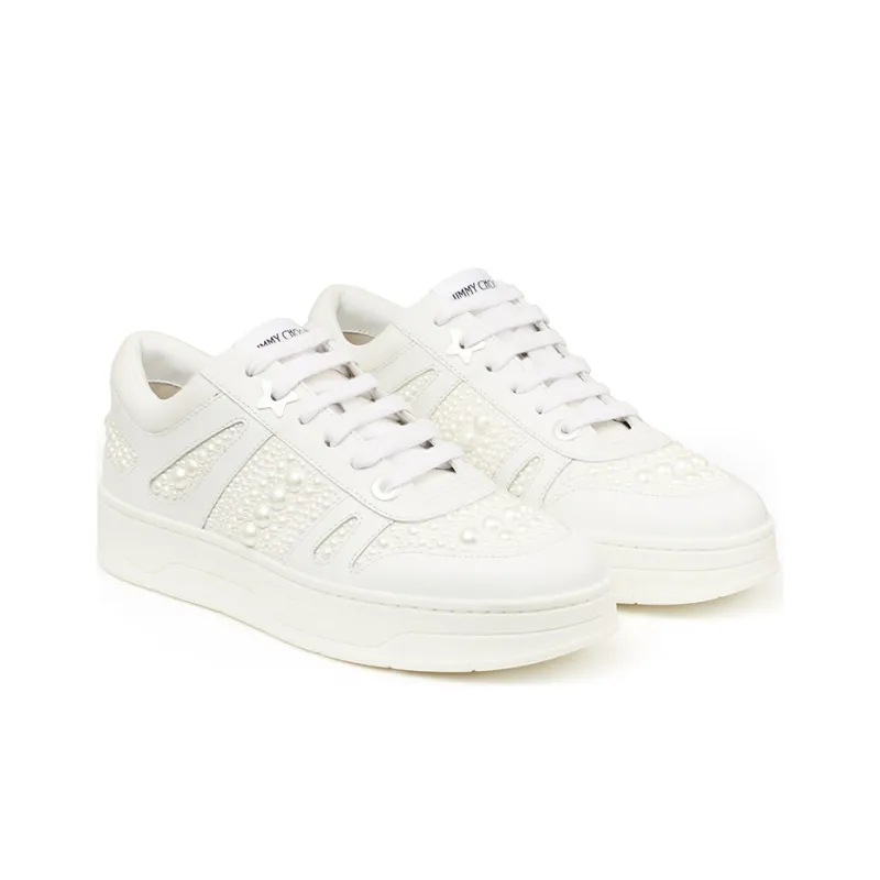 Jimmy Choo Hawaii Skateboard Shoes Women's Low-Top White Jimmy Choo Hawaii Skateboard Shoes Women's Low-Top White