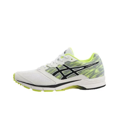 Asics LyteRacer Ts 6 Anti-Slip Wear-Resistant Low-Top Running Shoes Men's White Neon Green