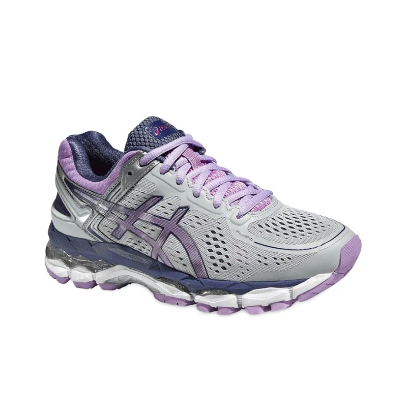 Asics Gel-Kayano 22 Breathable And Wear-resistant Low-Top Running Shoes Women's Gray Purple-2