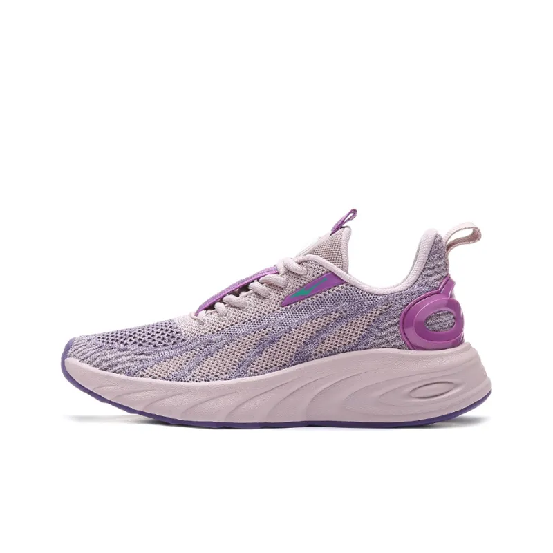 Erke Chi Pan Α Fle Cushioned Slip Resistant Abrasion Resistant Breathable Low Top Running Shoes Women's Fuchsia-0