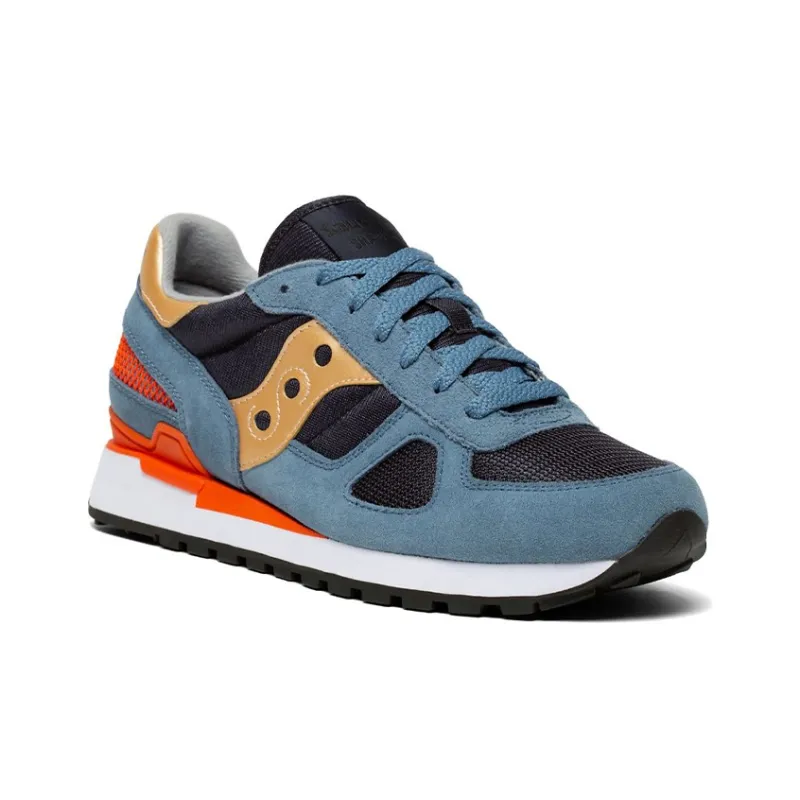 Saucony Shadow Original Running Shoes Men Low-Top Blue/Black/Orange-2