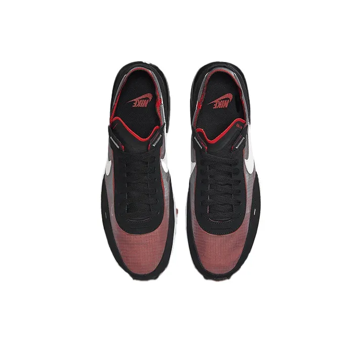 Nike Waffle One Se Black Sport Red-2