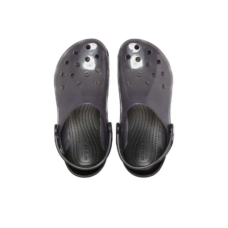 Crocs Jelly Crocs Transparent Black Unisex Sandals-4