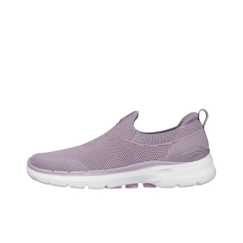 Skechers Go Walk 6 Casual Shoes Women's Low-Top Light Purple