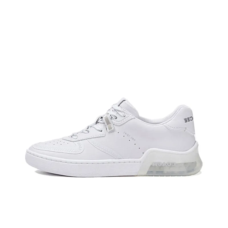 COACH CitySole Court Low Top Stylish Skateboarding Shoes Women's Pure White-0