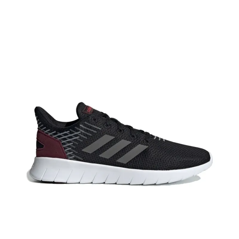 Adidas Asweerun Cushioning Anti-Slip And Wear-Resistant Low-Top Casual Running Shoes Men's Black Red White-1