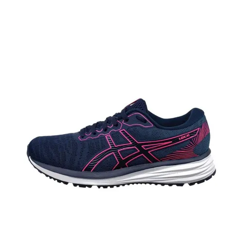 Asics Taikai Wear-Resistant Low-Top Running Shoes Women's Blue Pink