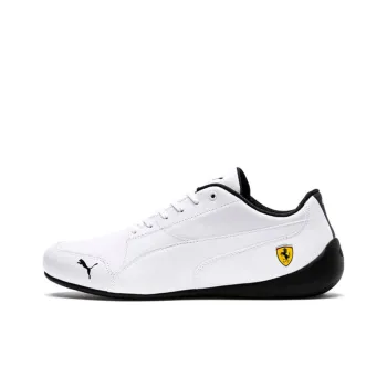 PUMA Ferrari Drift Cat 7 Anti-Slip Wear-Resistant Low-Top Running Shoes Men's White