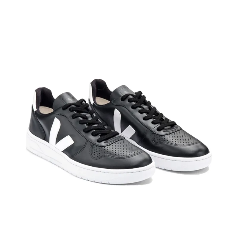 VEJA V 10 Stylish Skateboarding Shoes Unisex Black-3
