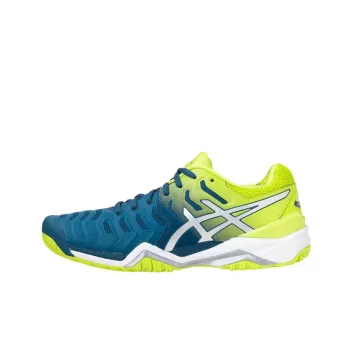 Asics Gel-Resolution 7 Wear-Resistant Low-Top Running Shoes Men's Blue Green