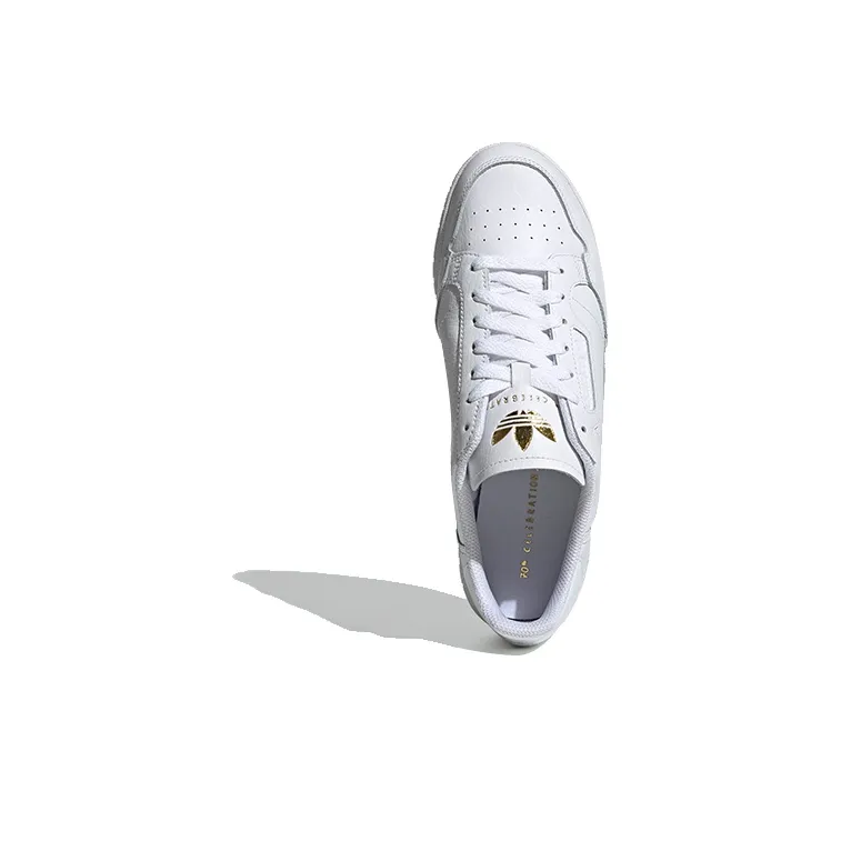 Adidas Continental 80 Gold Metallic Heel Text-4