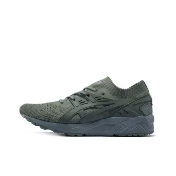 Asics Gel Kayano Trainer Knit Slip Resistant, Abrasion Resistant, Breathable Low Top Running Shoes Unisex Green