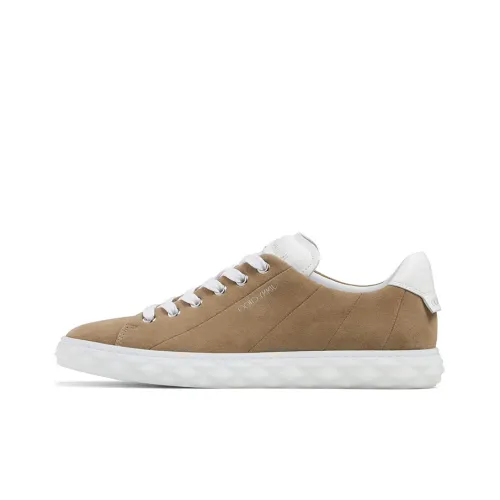 Jimmy Choo Diamond Skateboard Shoes Women's Low-Top Mocha