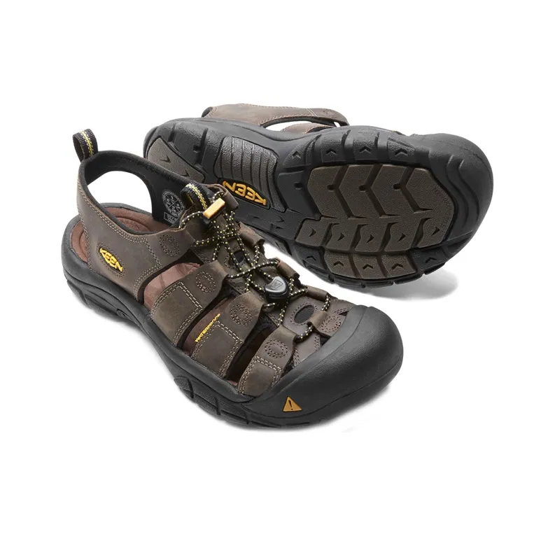 KEEN Newport Breathable And Wear resistant River Trekking Shoes Men's Bison Brown-3
